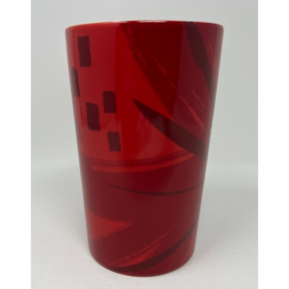 Starbucks 2014 Holiday Red Ceramic Coffee Mug 16 oz Tall Christmas Cup - Picture 5 of 7